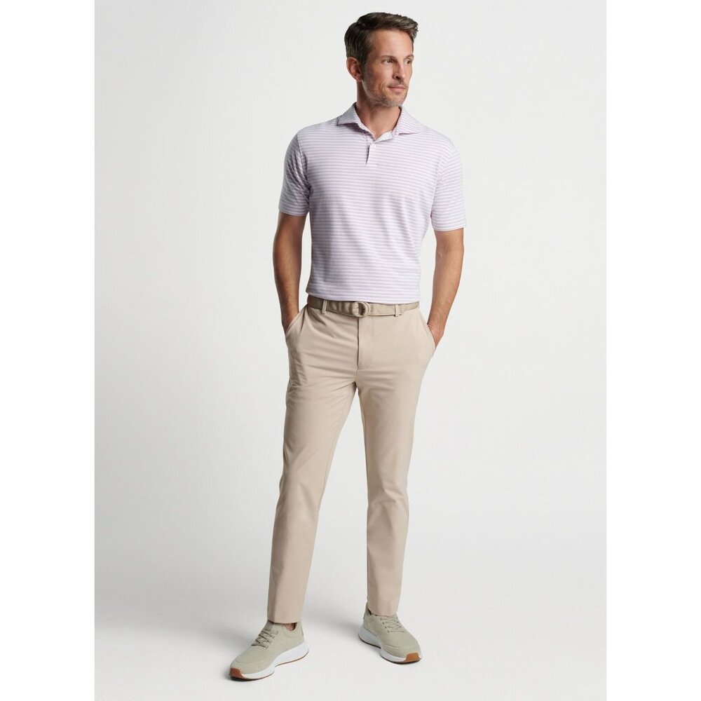 Peter Millar Crown Crafted Albatross Stripe Cotton Blend Piqué‎ Polo sz XXL